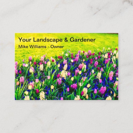 Nieuwe Visitekaartjes voor landschapsontwerp en tu (Voorkant)