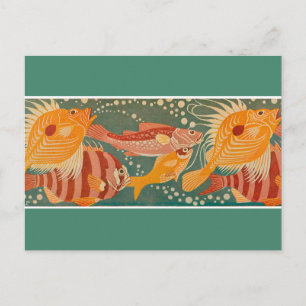 Nieuwe Vissen zwemmen Briefkaart