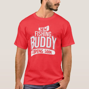 Nieuwe Vissende boeddy binnenkort, Baby Zwangersch T-shirt