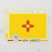 Nieuwe vlag en zegel van Mexico Briefkaart (Voorkant / Achterkant)