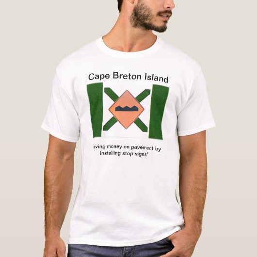 Nieuwe vlag van Cape Breton T-shirt (Voorkant)