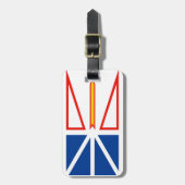 NIEUWE Vlag VAN DE FOUNDLAND Bagagelabel (Voorkant verticaal)
