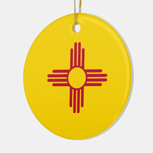 Nieuwe vlag van Mexico (VS-staat) Keramisch Ornament (Links)