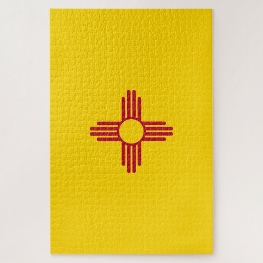 Nieuwe vlag van Mexico (VS-staat) Legpuzzel (Verticaal)