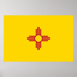 Nieuwe vlag van Mexico (VS-staat) Poster