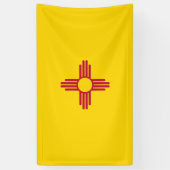 Nieuwe vlag van Mexico (VS-staat) Spandoek (Verticaal)