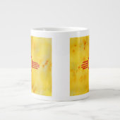 Nieuwe vlag van Mexico-Waterverf Grote Koffiekop (Voorkant)