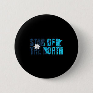Nieuwe vlag van Minnesota Mn Ster Van Het Noorden Ronde Button 5,7 Cm
