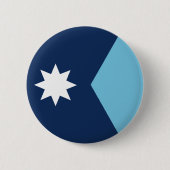 Nieuwe vlag van Minnesota Ronde Button 5,7 Cm (Voorkant)