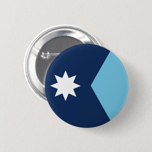 Nieuwe vlag van Minnesota Ronde Button 5,7 Cm (Voorkant /achterkant)