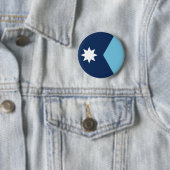 Nieuwe vlag van Minnesota Ronde Button 5,7 Cm (In situ)