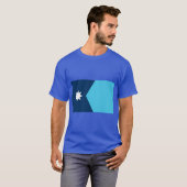 Nieuwe vlag van Minnesota T-shirt (Voorkant volledig)