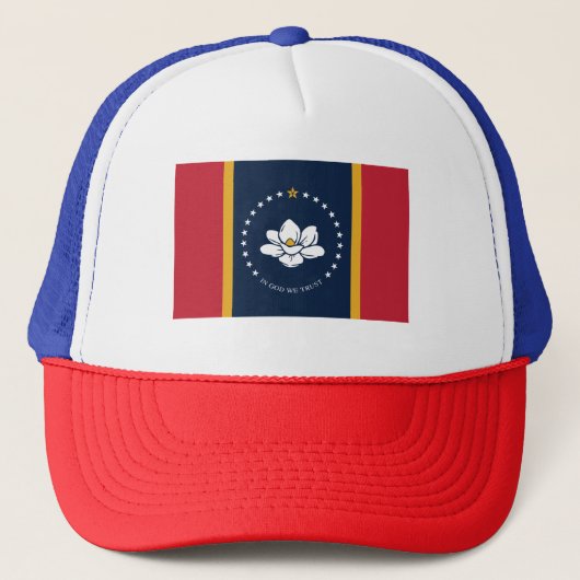 Nieuwe vlag van Mississippi Trucker Pet (Voorkant)