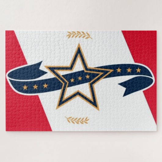 Nieuwe vlag van Montgomery, Alabama Legpuzzel (Horizontaal)