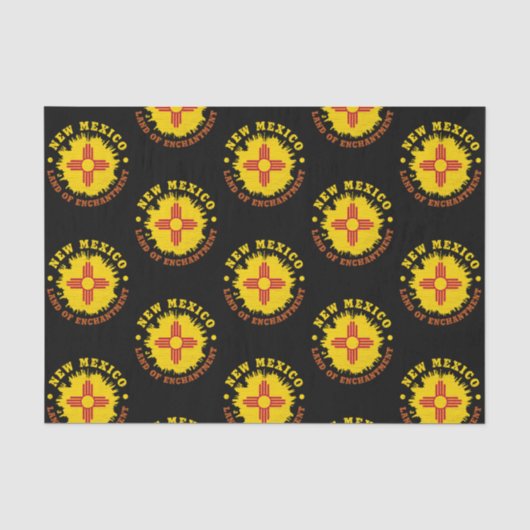 NIEUWE VLAG VAN NEW MEXICO TISSUEPAPIER (Voorkant)