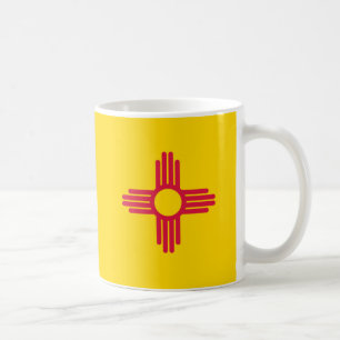 Nieuwe vlag van New Mexico Zia-zon Koffiemok