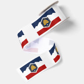 Nieuwe vlag van Utah Satijnen Lint (Achterkant)