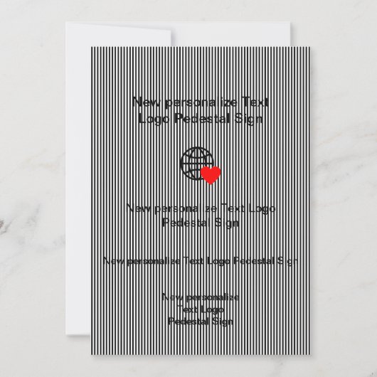 Nieuwe Vlakke Uitnodiging Pas uw aan (Voorkant)