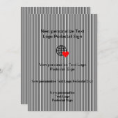 Nieuwe Vlakke Uitnodiging Pas uw aan (Voorkant / Achterkant)