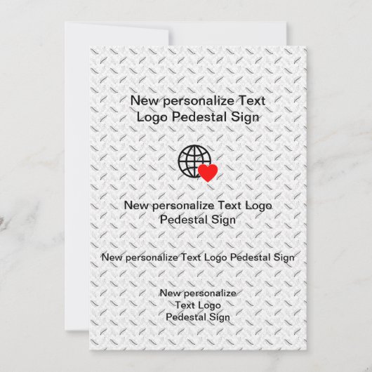 Nieuwe Vlakke Uitnodiging Pas uw aan (Voorkant)