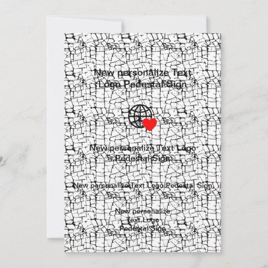 Nieuwe Vlakke Uitnodiging Pas uw aan (Voorkant)