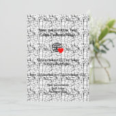 Nieuwe Vlakke Uitnodiging Pas uw aan (Staand voorkant)