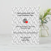 Nieuwe Vlakke Uitnodiging Pas uw aan (Staand voorkant)