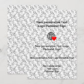 Nieuwe Vlakke Uitnodiging Pas uw aan (Voorkant / Achterkant)