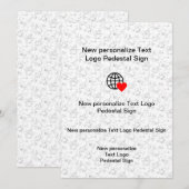 Nieuwe Vlakke Uitnodiging Pas uw aan (Voorkant / Achterkant)