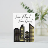 Nieuwe Vloernieuwe Deur Nieuwe Afdeling Aankondigingskaart (Staand voorkant)
