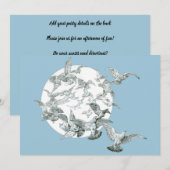  nieuwe vogelstand met volle maan (Voorkant / Achterkant)