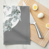  nieuwe vogelstand met volle maan theedoek (Quarter Fold)