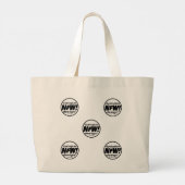 NIEUWE VOND WORTH ''FUTURISTIC DYSTOPIA' Canvas ta Grote Tote Bag (Achterkant)