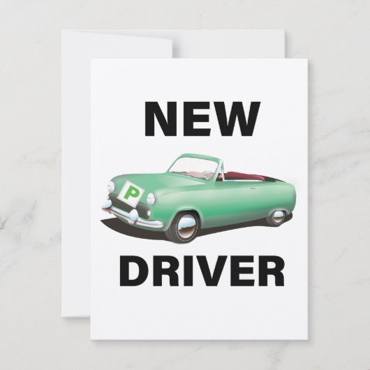 Nieuwe voorlopig chauffeur (Voorkant)