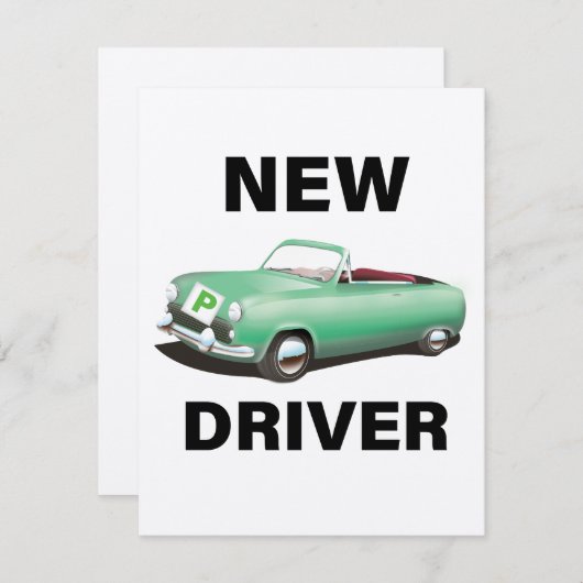 Nieuwe voorlopig chauffeur (Voorkant / Achterkant)