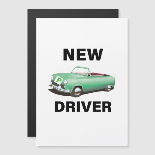 Nieuwe voorlopig chauffeur (Voorkant / Achterkant)