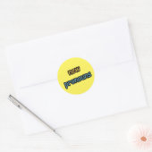 Nieuwe voornaamwoorden Comic Sans Sticker (Envelop)