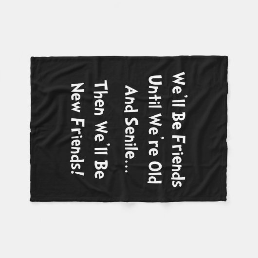 Nieuwe vrienden fleece deken (Voorkant (Horizontaal))