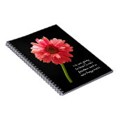 Nieuwe Vrijheid Nieuwe Geluk Roze Gerbera Journal Notitieboek (Rechterzijde)