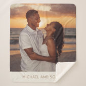 Nieuwe Vrouw Bruid Sherpa Deken Vriendin Gift Idee (Voorkant)