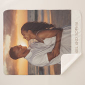 Nieuwe Vrouw Bruid Sherpa Deken Vriendin Gift Idee (Voorkant (horizontaal))