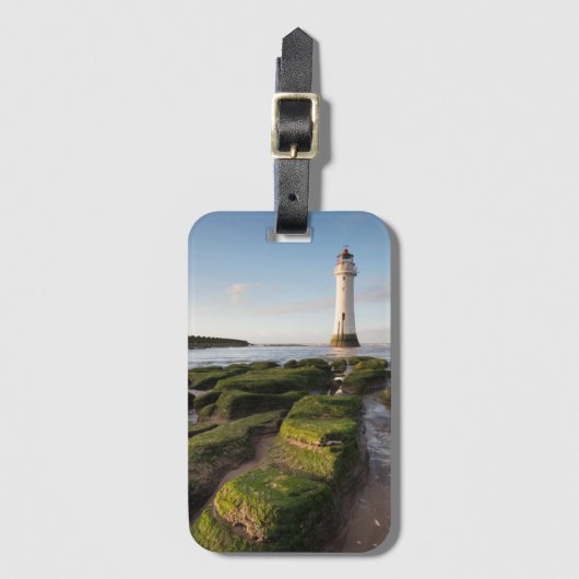 Nieuwe vuurtoren van Brighton Bagagelabel (Voorkant (verticaal))