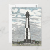 Nieuwe vuurtoren van Cape Henry Briefkaart (Voorkant / Achterkant)