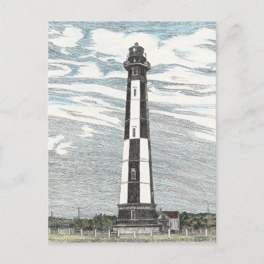 Nieuwe vuurtoren van Cape Henry Briefkaart (Voorkant)