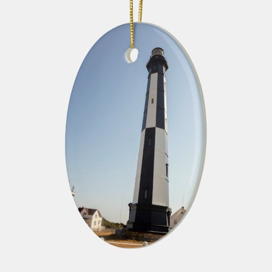 Nieuwe vuurtoren van Cape Henry Keramisch Ornament (Links)