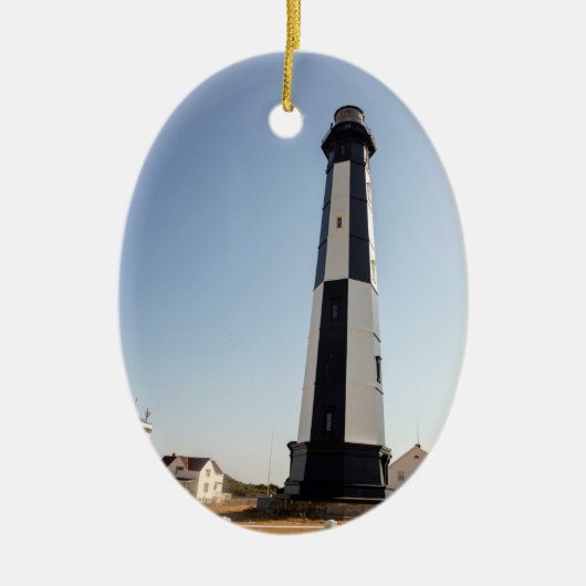 Nieuwe vuurtoren van Cape Henry Keramisch Ornament (Voorkant)