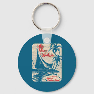 Nieuwe Waikiki Tiki Bar Hawaiaanse stijl Retro 50s Sleutelhanger