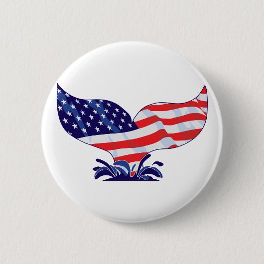 Nieuwe-Walvisstaart-[Omgezet] Ronde Button 5,7 Cm (Voorkant)
