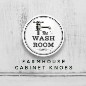 Nieuwe  wasruimte met kraag voor kraag en keramisc keramische knop