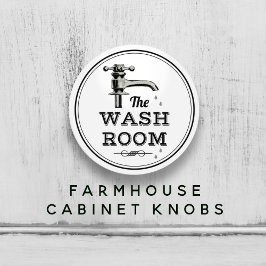 Nieuwe  wasruimte met kraag voor kraag en keramisc keramische knop